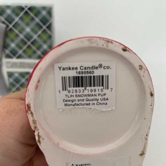 Yankee Candle‎ Snow Pup Dog Tea-light Ceramic Holder-Christmas !!With Gift Box!! - Picture 3 of 5